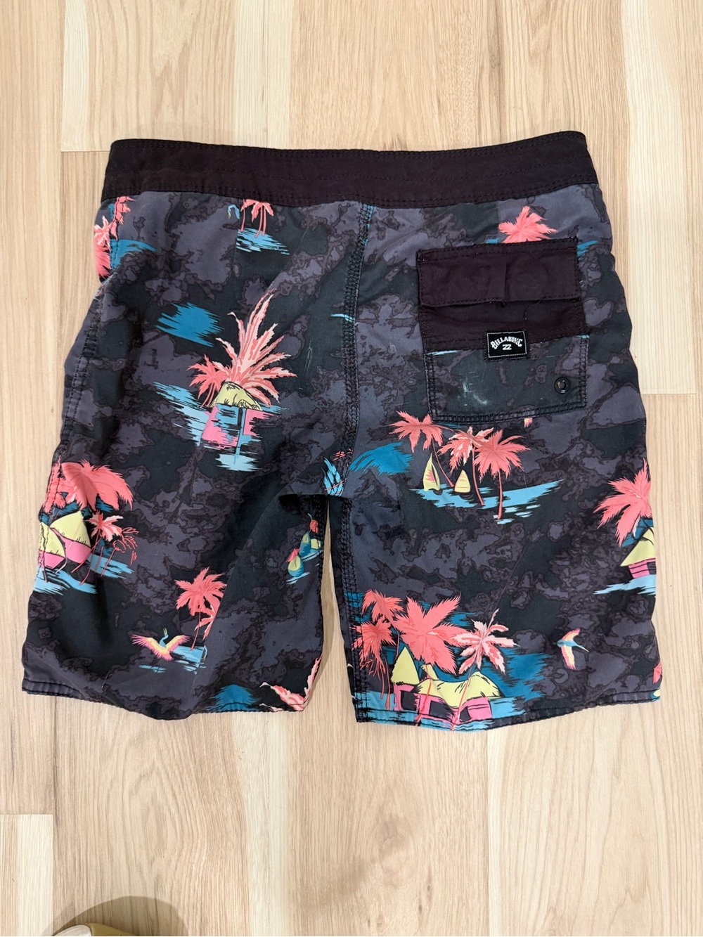 Billabong Black Tropical Print Men's Swim Shorts
